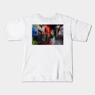 Hosier Lane, Melbourne, Victoria, Australia. Kids T-Shirt